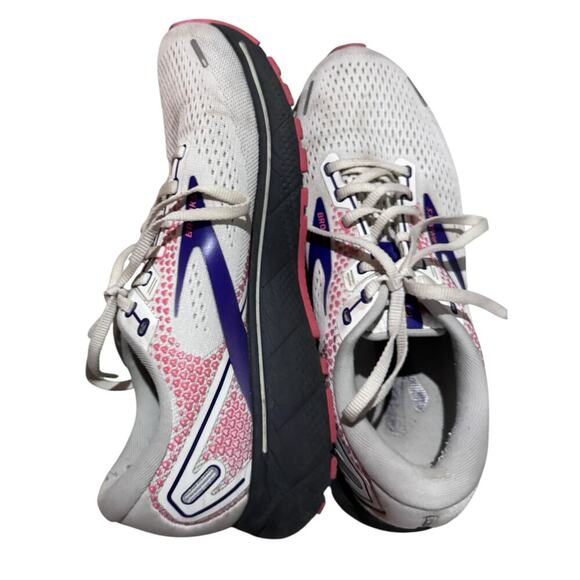 Brooks Ghost 14 Women’s Running Shoes White Pink Purple Size 9 Neutral - Picture 7 of 9